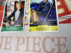 One Piece Stamped Roronoa Zoro OP02-043 OP07-113 OP07-034 PRE-RELEASE Event - Image 2