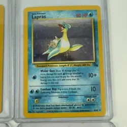 Pokemon Lot of 8 Cards Holo Mewtwo Vaporeon Lapras Gyarados Wigglytuff and more - Image 4