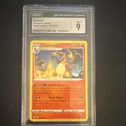 Pokemon Charizard Vivid Voltage 025/185 CGC 9 Graded Card 2020 Flame - Image 1
