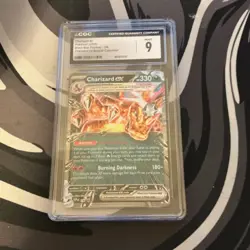 Pokemon Charizard ex 196 Scarlet & Violet Promo Holo CGC 9 Graded Card - Image 1