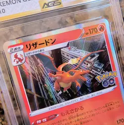 🔥Charizard Pokemon GO Holo Card AGS 9.5 MINT+ Graded Japanese #010/078 (2022)✨ - Image 2