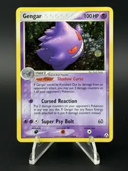 Pokemon Card EX Legend Maker Holo Gengar 5/92 HP - Image 1