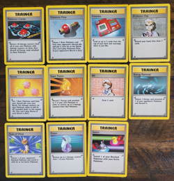 1999 Pokemon TCG Base Set Unlimited Trainer Card Lot of 23 Rare - Image 3