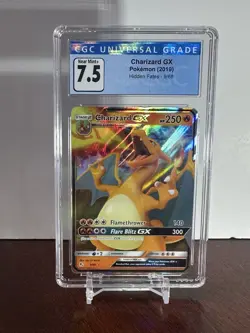 Pokemon TCG Charizard GX Holo Ultra Rare Card Hidden Fates 9/68 Cgc 7.5 - Image 1