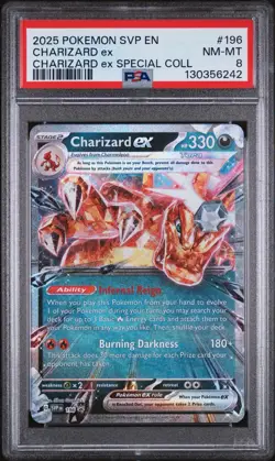 PSA 8 Charizard ex 196 Sv: Scarlet & Violet Promo Cards Holo - Image 1
