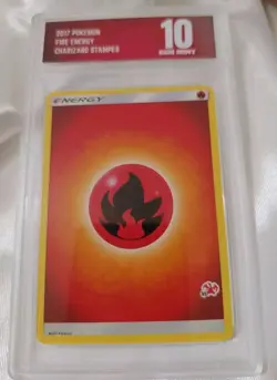 BDG Graded 2017 Pokemon TCG Fire Energy Charizard Stamped Card 10 Gem Mint - Image 1