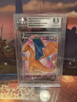 Charizard V SWSH050 SWSH: Sword & Shield Promo Cards Holo (8.5) GRADED - Image 1