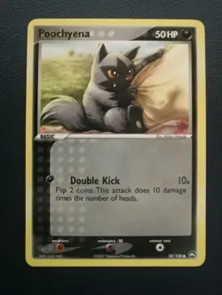 Pokemon Card Poochyena 58/108 EX Power Keepers Common - Image 1