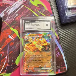 Charizard ex Pokemon CGC 9 Holo Card 151 006/165 Japanese 2023 EX - Image 1