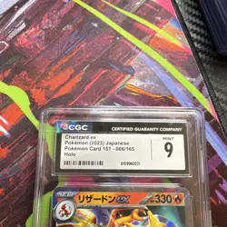 Charizard ex Pokemon CGC 9 Holo Card 151 006/165 Japanese 2023 EX - Image 3