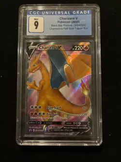 Charizard V SWSH050 SWSH: Sword & Shield Promo Cards Holo CGC 9 - Image 1