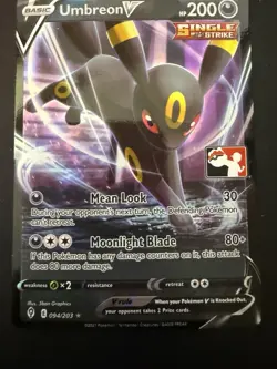 Umbreon V 094/203 Prize Pack Series One 1 Play Pokemon Stamped NM TCG Card - Image 1