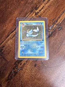 Vaporeon Pokemon Card Holo Holographic 1st Edition 12/64 Rare Jungle 1999 WOTC - Image 1
