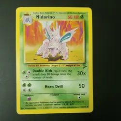 Nidorino 54/130 - VINTAGE WOTC POKEMON CARD - BASE SET 2 - NM/M - Image 1
