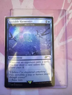 Magic: The Gathering Enchantment Unstable Harmonics Foil Rare NM - Image 2