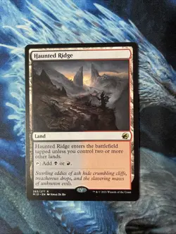 MTG Magic the Gathering Haunted Ridge (263/549) Innistrad Midnight Hunt LP - Image 1