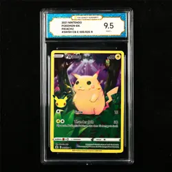 TQG 9.5 MINT+ 2021 Pokemon ENG Pikachu 005/025 R - Image 1