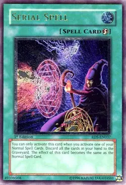 Lightly Played Serial Spell - RDS-EN037 - Ultimate Rare - 1st Edition - YuGiOh - Image 1