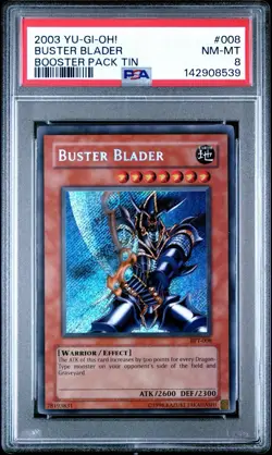 2003 Yu-Gi-Oh! Buster Blader BPT Limited Edition Secret Rare PSA 8 - Image 1