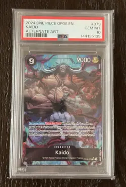 Kaido 2024 One Piece OP08 Alternate Art #079 PSA 10 - Image 1