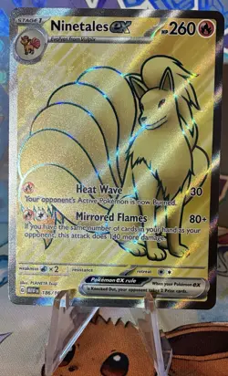 Pokemon TCG Ninetales EX SV Scarlet & Violet 151 Double Rare Holo Card 186/165 - Image 1