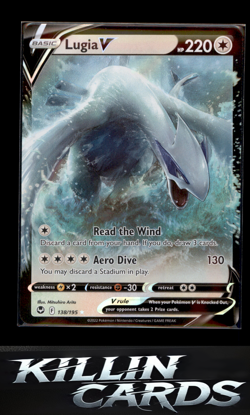 Lugia V 138/195 Pokemon Ultra Rare SWSH12: Silver Tempest Card NM - Image 1