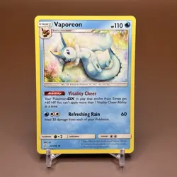Vaporeon 42/236 Uncommon SM - Cosmic Eclipse Pokemon Card - Image 1