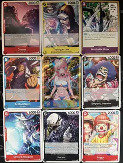 Rare Sexy Anime Waifu Card and 8 One Piece Cards - Image 1
