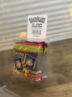 LOT of 10 Pokemon Premier Edition Action Flipz 4 Card Factory Sealed Packs 1999 - Image 4