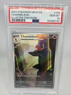 PSA 10 Charmeleon 169/165 MEW EN-151 Illustration Rare Pokemon Card - Image 1