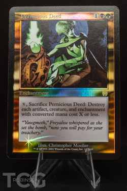 Pernicious Deed: 2001 Magic the Gathering - Apocalypse Foil - Image 1