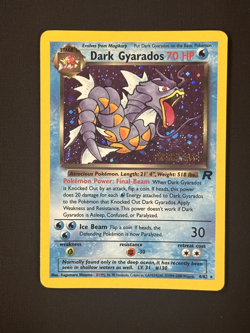 Dark Gyarados 8/82 Prerelease Team Rocket Unlimited Holo Pokemon Card TCG #1 LP - Image 1