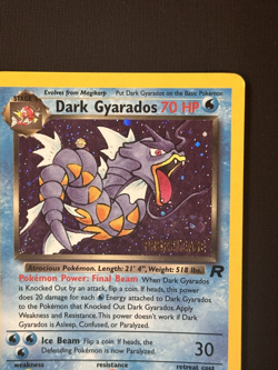 Dark Gyarados 8/82 Prerelease Team Rocket Unlimited Holo Pokemon Card TCG #1 LP - Image 3