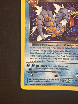 Dark Gyarados 8/82 Prerelease Team Rocket Unlimited Holo Pokemon Card TCG #1 LP - Image 5