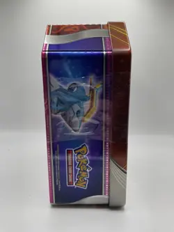 NEW SEALED Pokemon Paradox Destinies Iron Boulder ex Tin w Promo 5 Booster Packs - Image 4