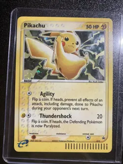 Pokemon Pikachu TCG Black Star Promo Holo Card #012 2003 - Image 1