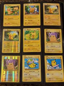 Pikachu Ultimate Pokemon Card Lot Vintage WOTC & Modern Binder Collection #0024 - Image 3