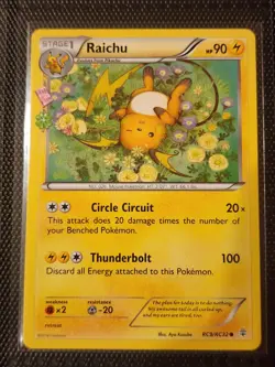 Raichu RC9/RC32 Generations: Radiant Collection Regular NM Pokemon Card - Image 1