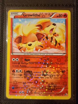 Pokemon GROWLITHE Legendary Treasures Card NM/M RC4/RC25 HOLO Radiant Collection - Image 1