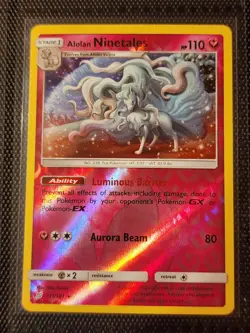 Near MintAlolan Ninetales - 111/181 Holo Rare Reverse Holo Team Up Pokemon Card - Image 1
