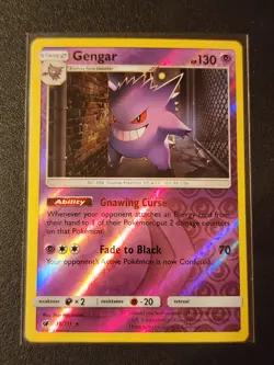 Pokemon Gengar Reverse Holo 38/111 Crimson Invasion Psychic Card NM - Image 1