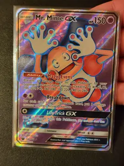 Pokemon TCG Mr. Mime GX Sun & Moon: Celestial Storm 156/168 Full Art NM Card - Image 3