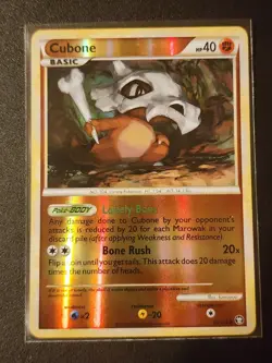 Pokemon TCG Cubone 60/102 Reverse-Holo 2010 LP Excellent Card - Image 1