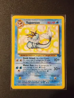 Vaporeon 28/64 Non-Holo Rare Pokemon Jungle TCG Card NM WOTC - Image 1