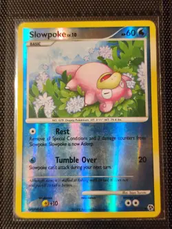 2008 Pokemon Diamond & Pearl Great Encounters Slowpoke Reverse Holo #82/106 - Image 1