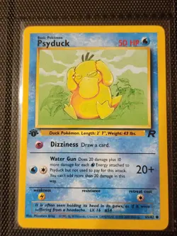Pokemon 1st Edition Team Rocket (2000) - Psyduck 65/82 - Common - NM Card - Image 1