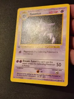 Haunter 029/102 1st Edition Base Set Shadowless Pokemon TCG Card - Image 4