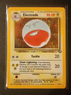 Pokemon TCG Jungle Electrode 2/64 Holo LP Excellent Card - Image 1