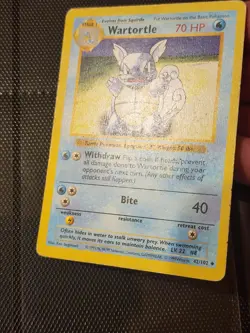 Pokemon TCG Wartortle Base Set Shadowless Unlimited Card 42/102 - Image 4