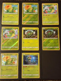 Caterpie Pokemon Card Lot - Vintage WOTC & Modern Binder Collection #0010 - Image 3